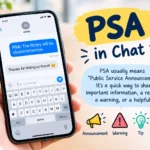 PSA Meaning in Chat