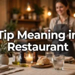 Tip Meaning in Restaurant