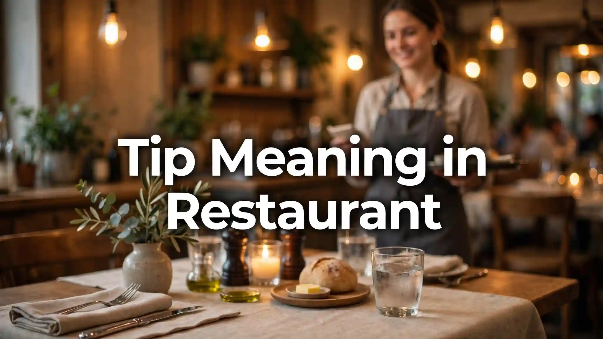 Tip Meaning in Restaurant